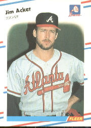 1988 Fleer Baseball Cards      531     Jim Acker